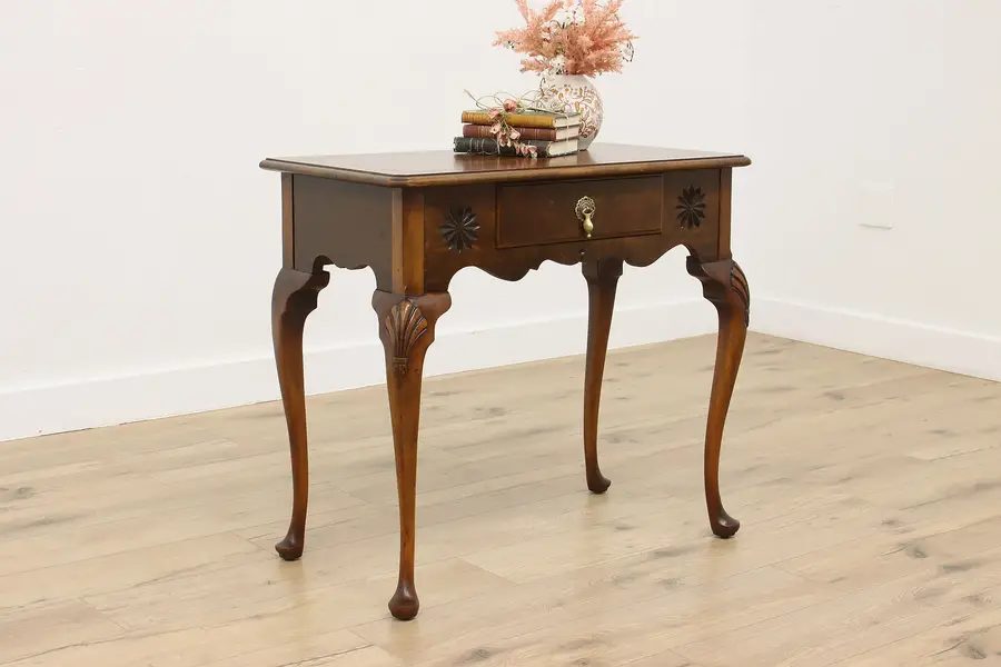 Photo of Georgian Antique Walnut Hall Console or Desk, Berkey & Gay