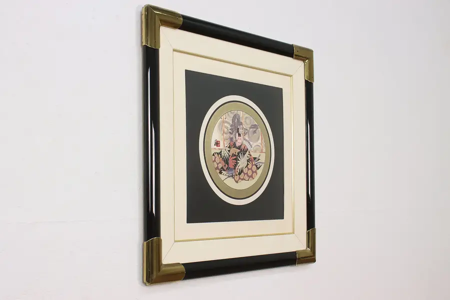 Photo of Samurai Warrior Vintage Art Print Otsuka 30"