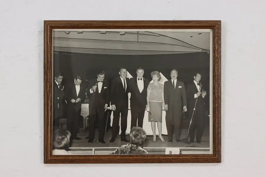 Photo of The Rat Pack Vintage Framed Las Vegas Photograph 15.5"