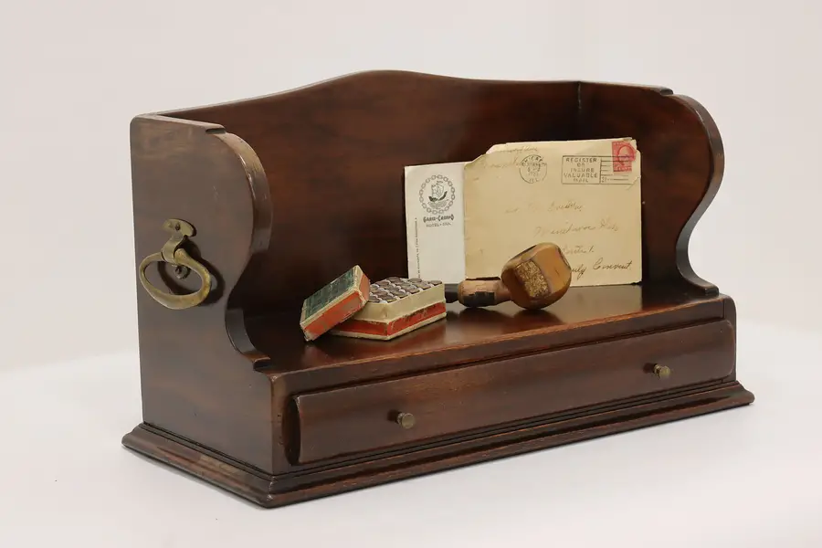 Photo of Traditional Vintage Walnut Desktop Bookstand, Dinkelspiel