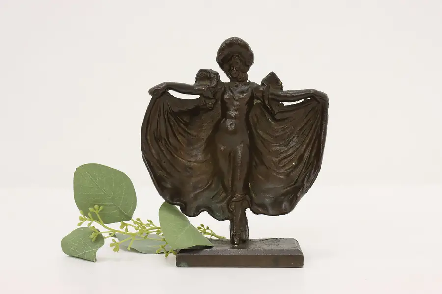 Photo of Victorian Antique Bronze Dancer Doorstop or Sculpture