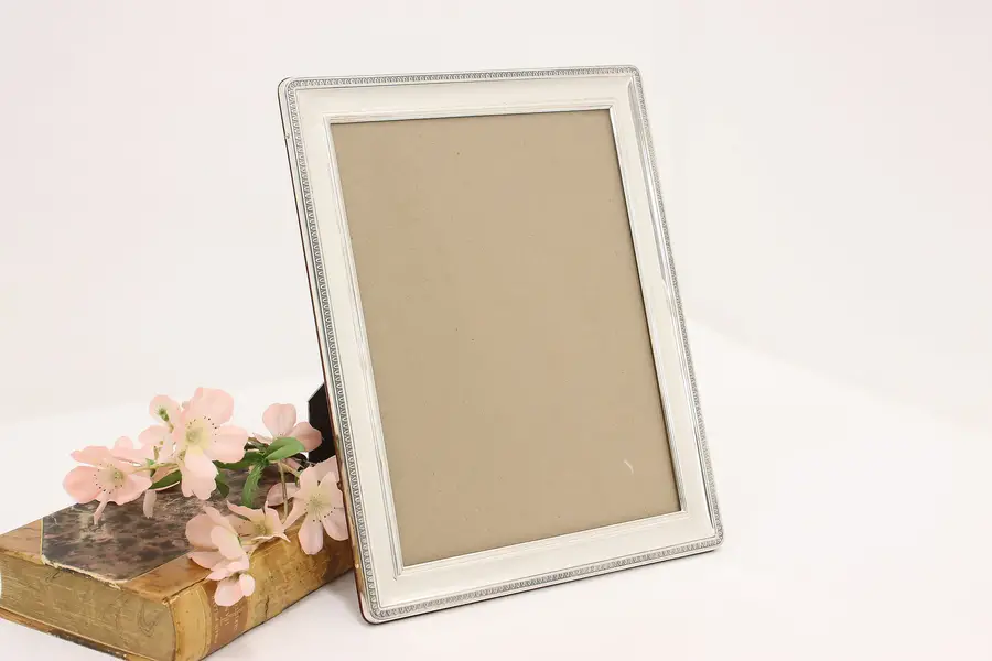 Photo of Vintage Silverplate 7x9 Easel Picture Frame, Italy
