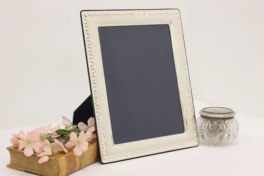 Photo of Italian Del Conte Vintage Silverplate 7x9.5" Picture Frame