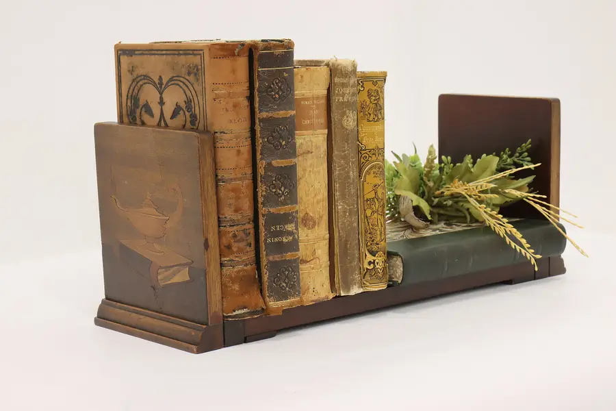 Photo of Marquetry Vintage Adjustable Book Stand, Genie Lamp
