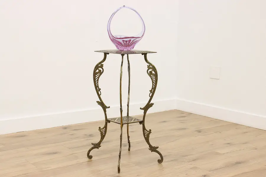 Photo of Victorian Antique Plant or Sculpture Stand Bradley & Hubbard