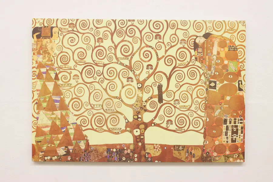 Photo of Tree of Life Stoclet Frieze Art Print after Klimt 60.5"