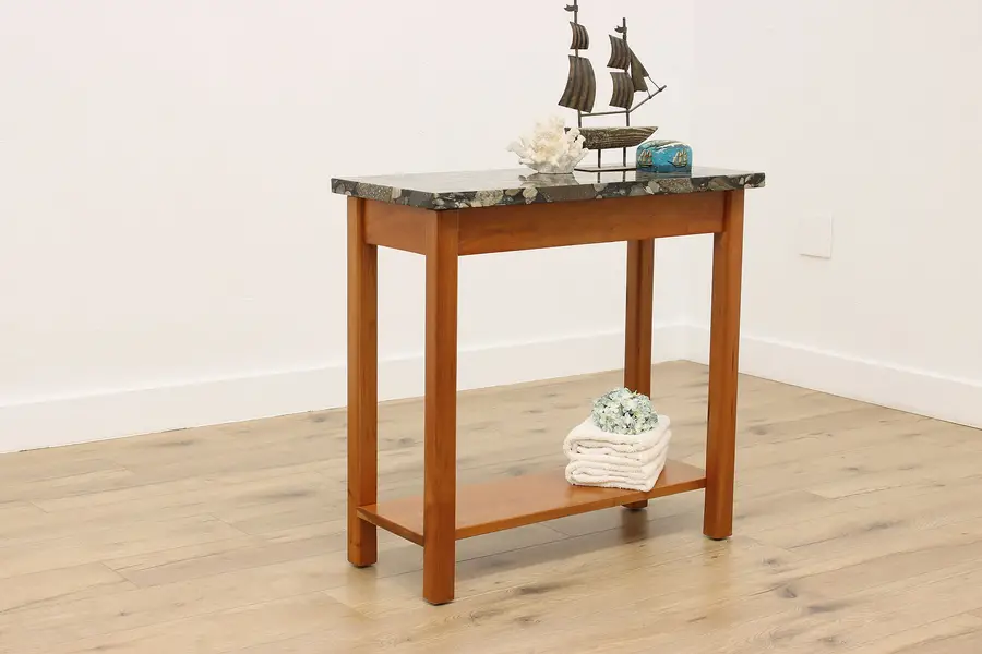 Photo of Amazon Marble Vintage Cherry Hall Table or Bath Console