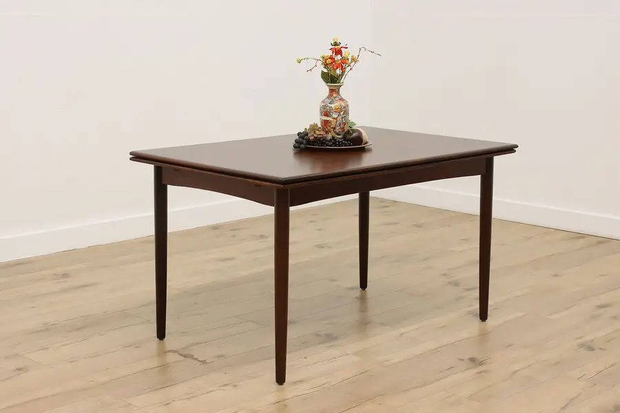 Photo of Midcentury Modern Vintage Rosewood Dining Table, Draw Leaves