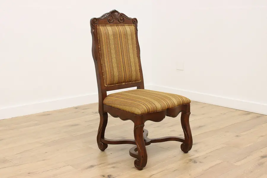Photo of Renaissance Vintage Carved Birch Dining or Desk Chair Hekman