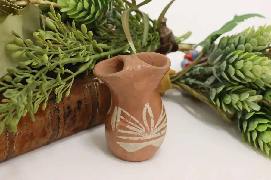Photo of Indigenous Vintage Hand Painted Pottery Vase