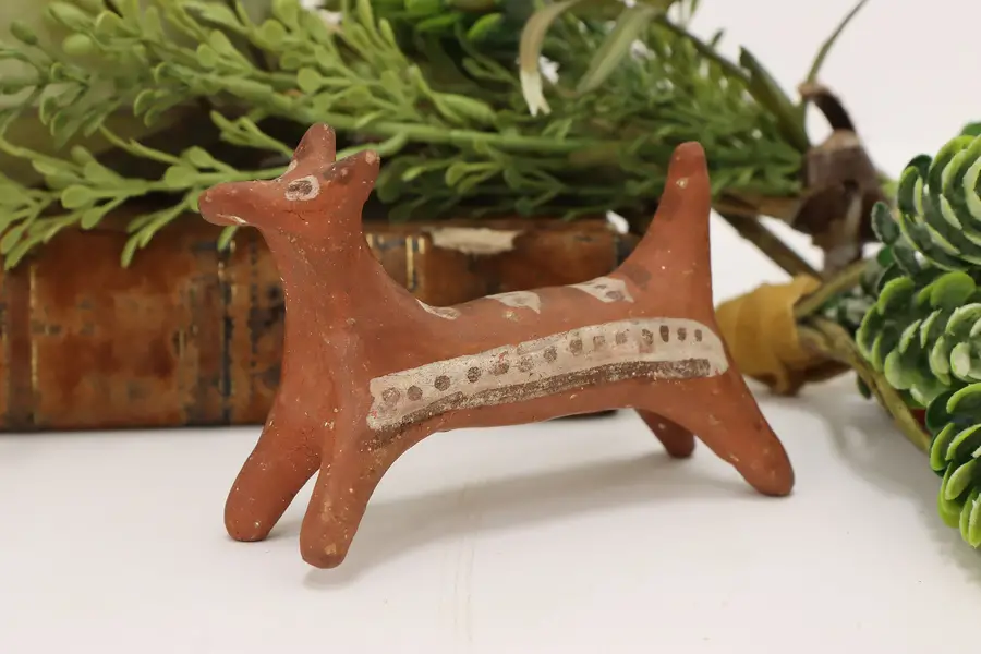 Photo of Indigenous Vintage Hand Painted Pottery Animal Figurine