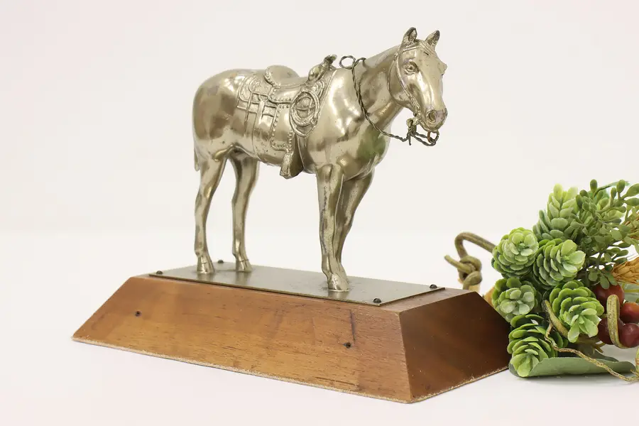 Photo of Farmhouse Vintage Cast Metal Horse Trophy or Sculpture