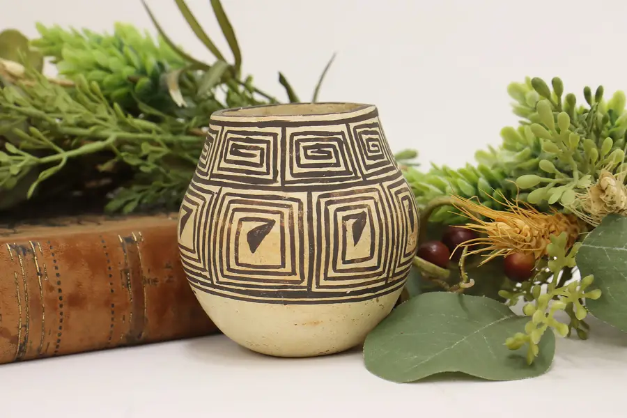 Photo of Native American Vintage Acoma Pueblo Hand Painted Pottery