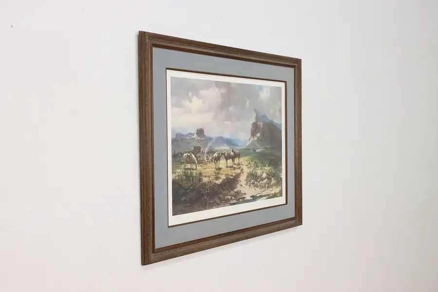 Photo of Western Cattle Drive Vintage Framed Print, Wieghorst 39.5"