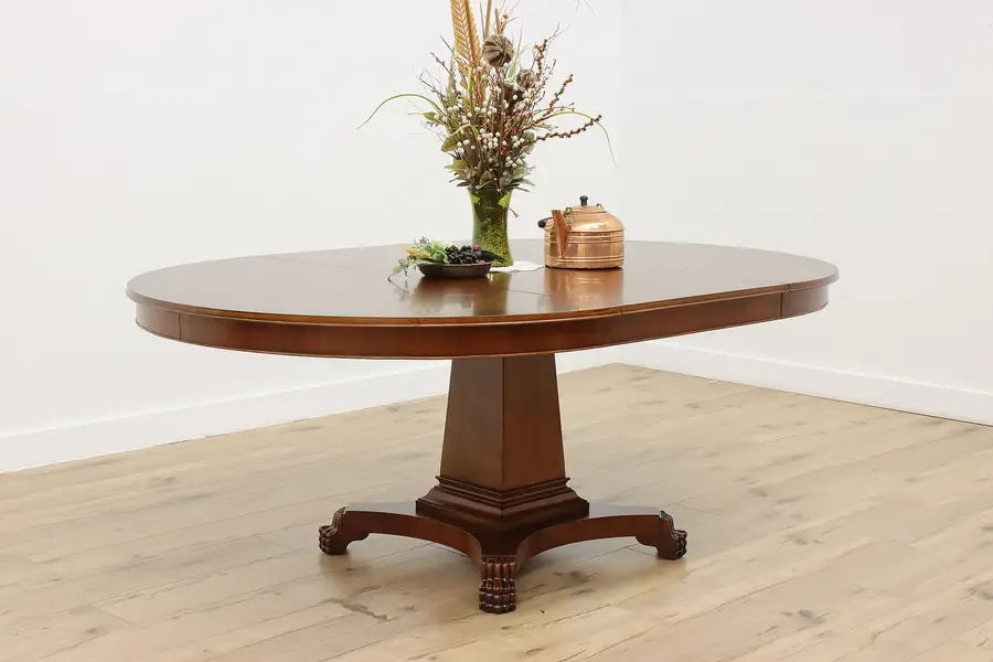 Photo of Georgian Vintage Banded Cherry Breakfast Dining Table Hekman