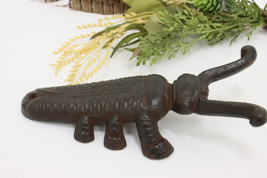 Photo of Farmhouse Antique Cast Iron Beetle Boot Jack & Door Stop