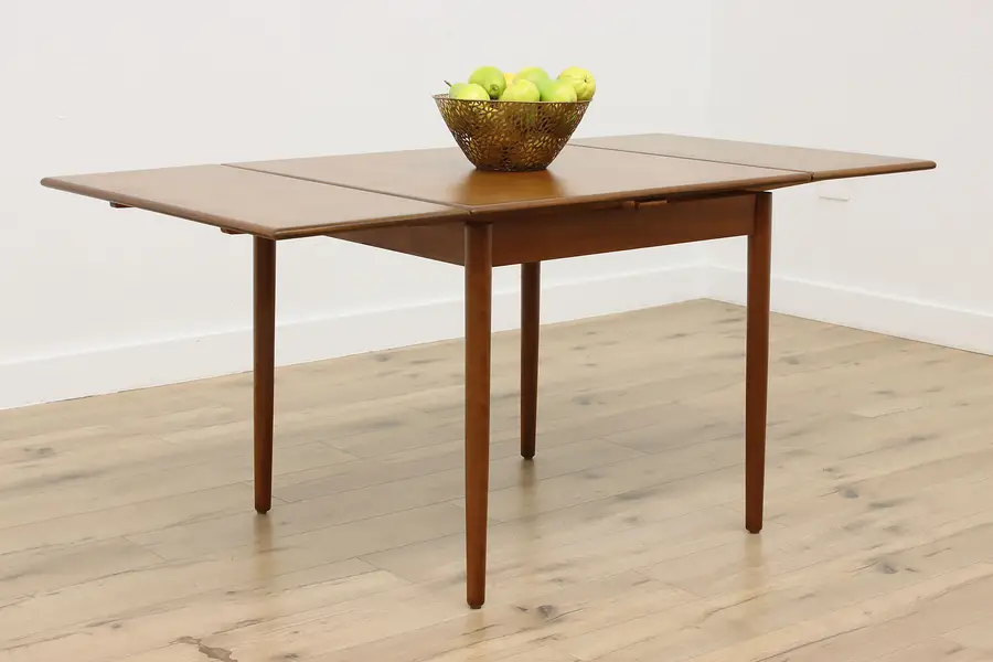 Photo of Midcentury Modern Vintage Walnut Draw Leaf Dining Table