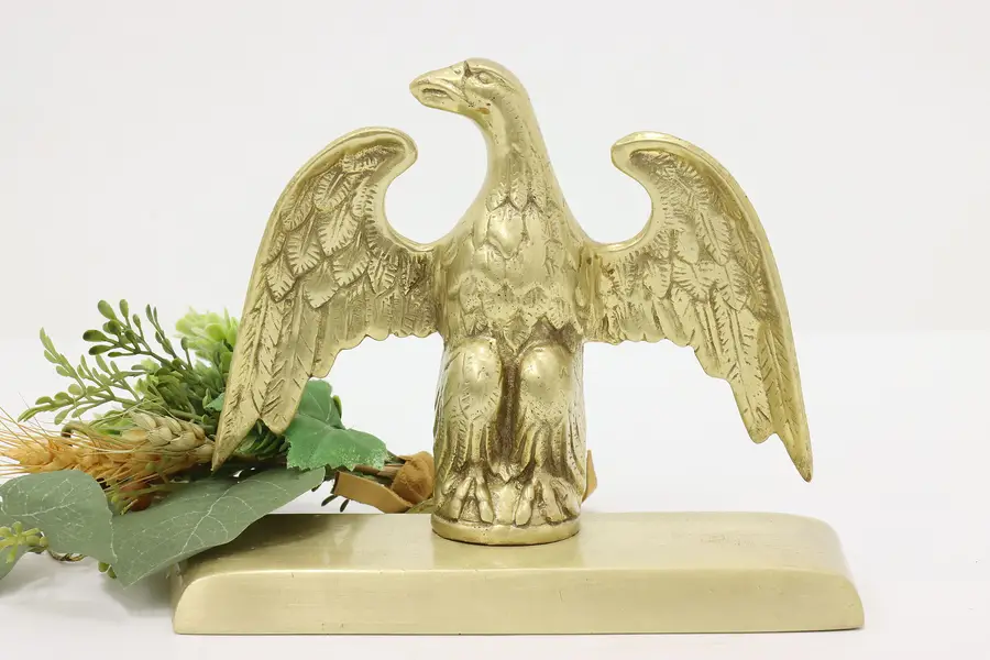 Photo of American Eagle Vintage Brass Bookend Sculpture, Virginia MC