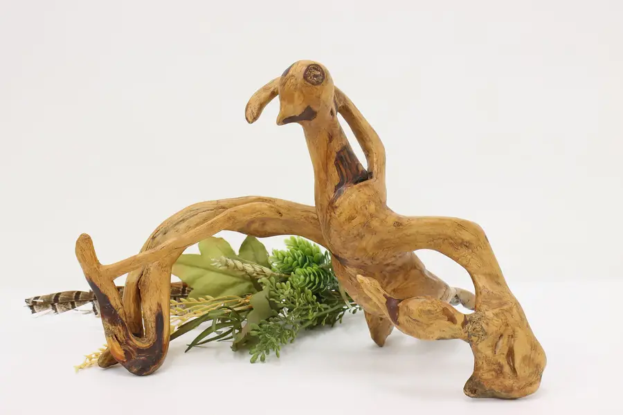 Photo of Ocean Driftwood Vintage Birds Sculpture