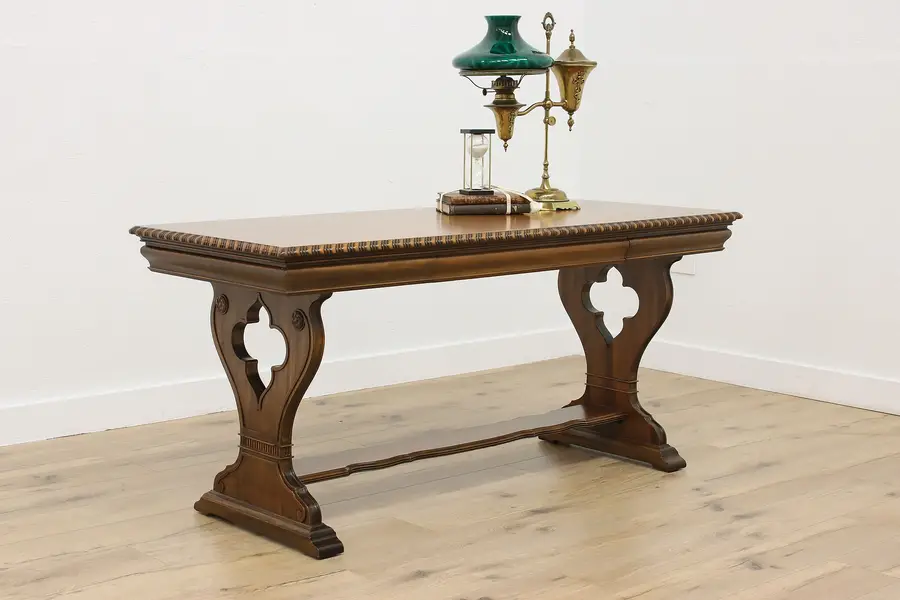 Photo of English Tudor Antique Mahogany Hall or Sofa Table Imperial