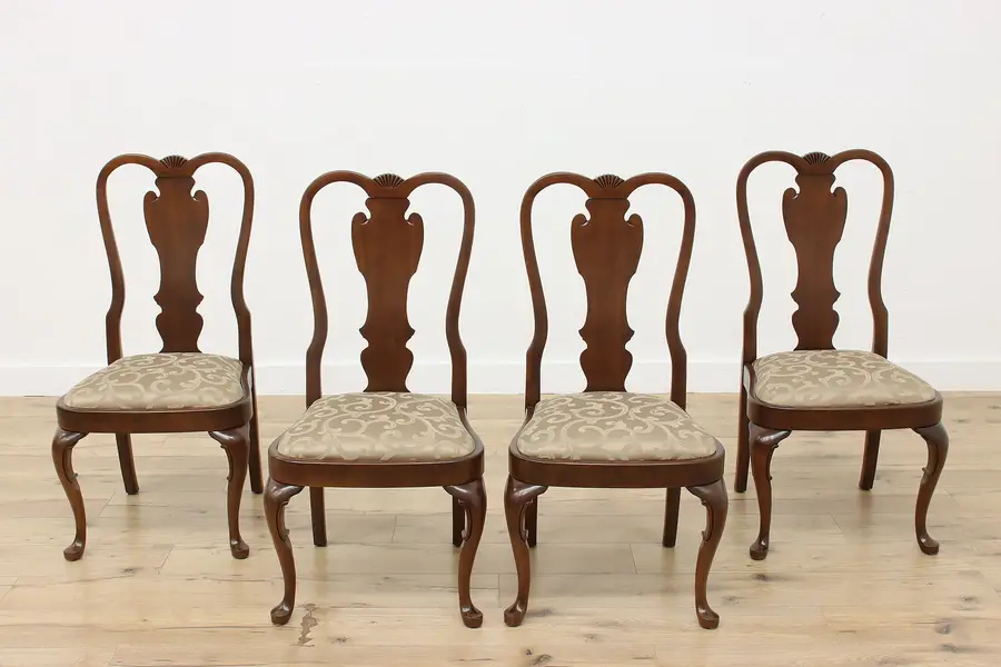 Photo of Set of 4 Georgian Vintage Cherry Dining Chairs, Pennsylvania