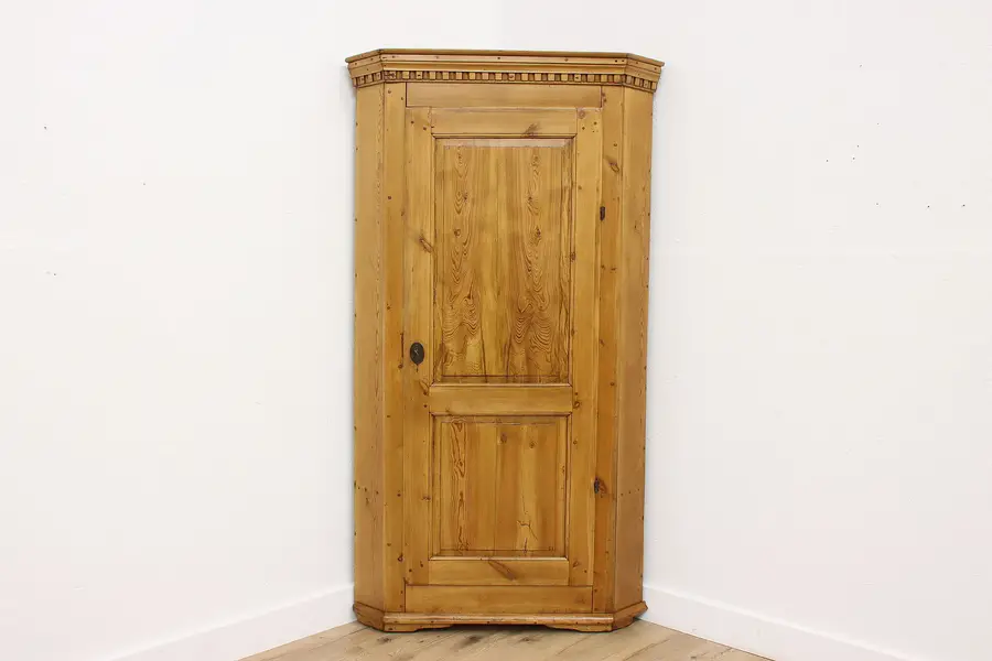 Photo of Farmhouse Antique Rustic Pine Kitchen Corner Cupboard