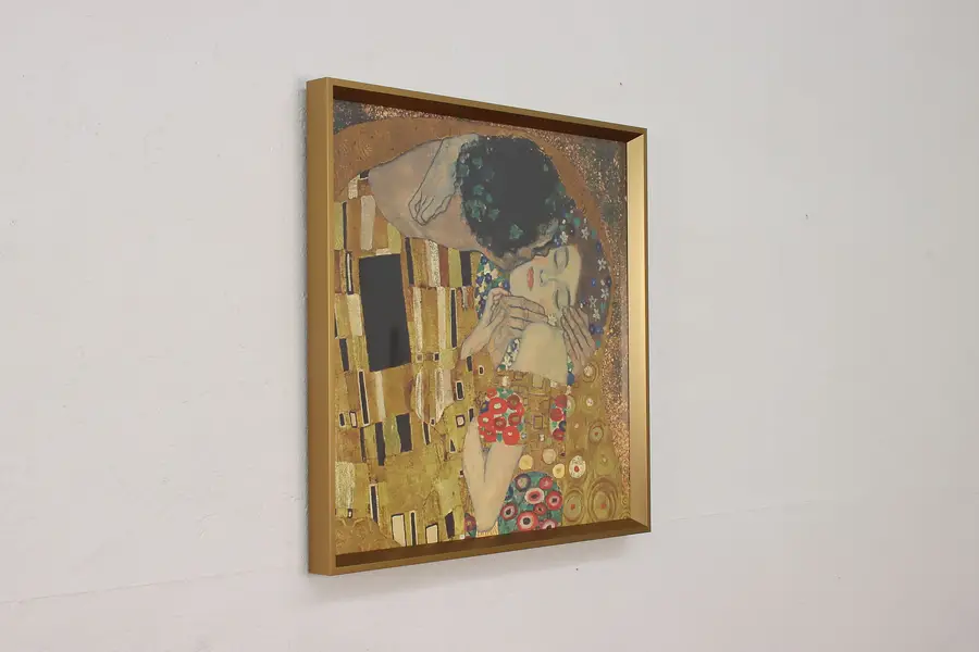 Photo of The Kiss Vintage Art Print after Gustav Klimt 25"