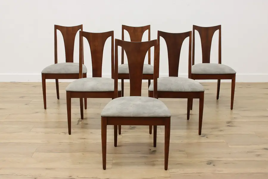 Photo of Set of 6 Midcentury Modern Vintage Dining Chairs, Lenoir