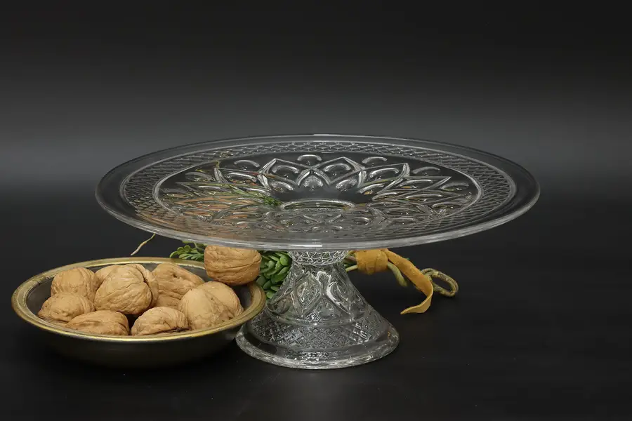 Photo of Traditional Vintage Pattern Glass Cake or Pie Stand