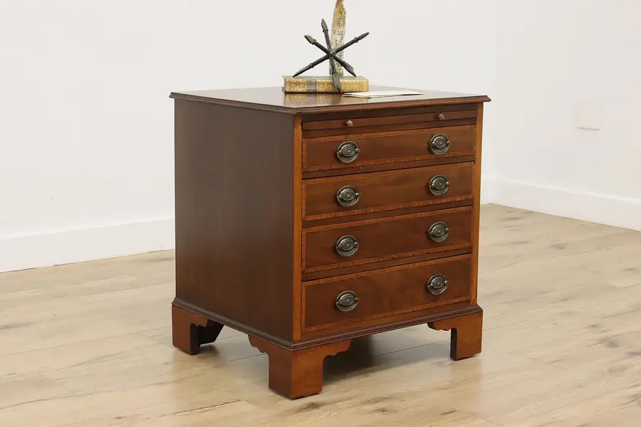 Photo of Mahogany Antique Collector Chest, Nightstand or End Table