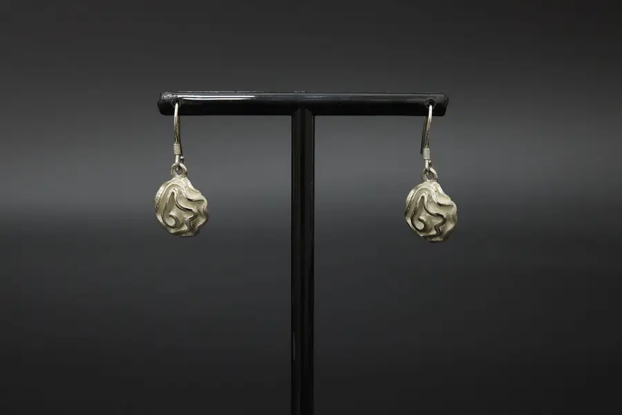 Photo of Sterling Silver Art Nouveau Style Drop Earrings