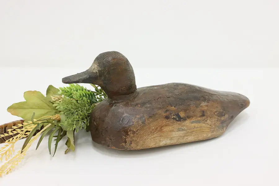 Photo of Farmhouse Vintage Carved Duck Decoy Sculpture