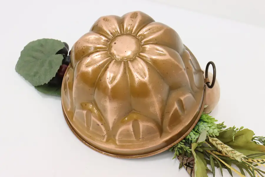Photo of Farmhouse Antique Copper Dessert or Ice Cream Mold