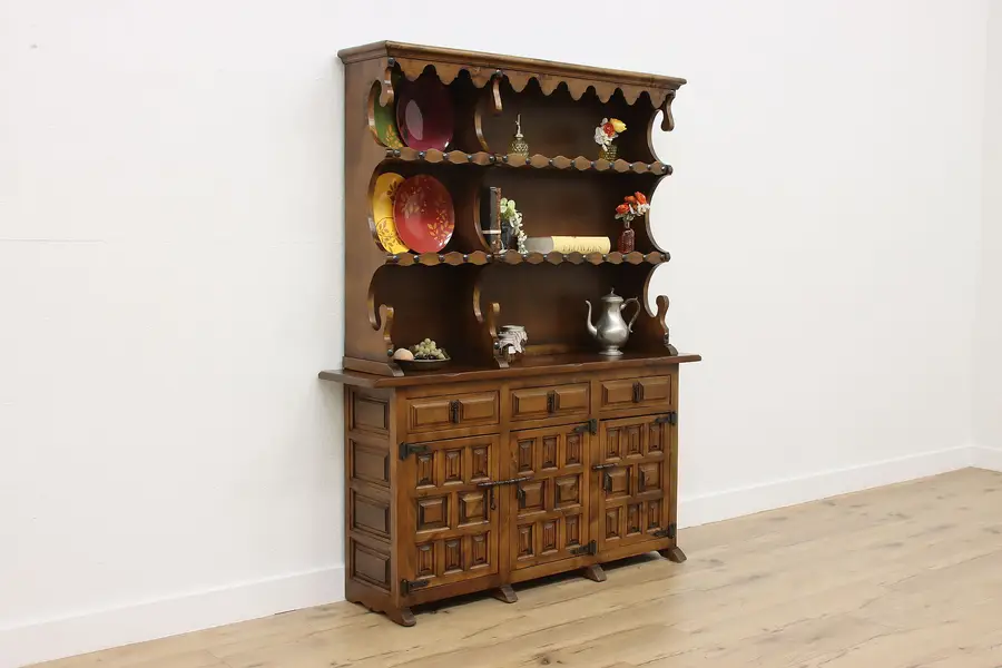Photo of Spanish Colonial Cabinet Vintage Kitchen Pantry Cupboard