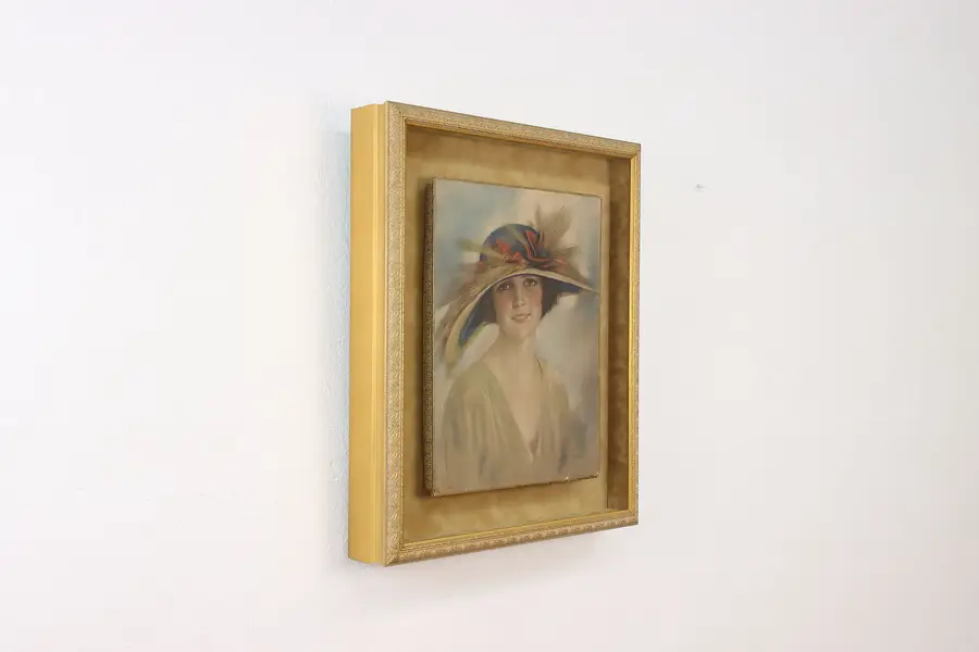 Photo of Candy Box Antique Advertisement in Shadow Box, Coffin 28.5"