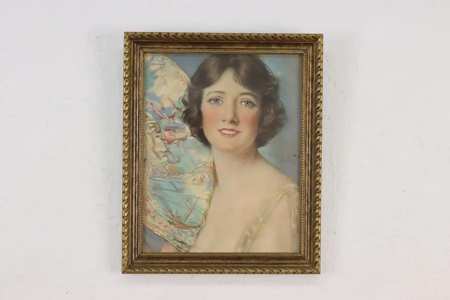 Photo of Actress Frances Starr Antique Framed Print Coffin 12"