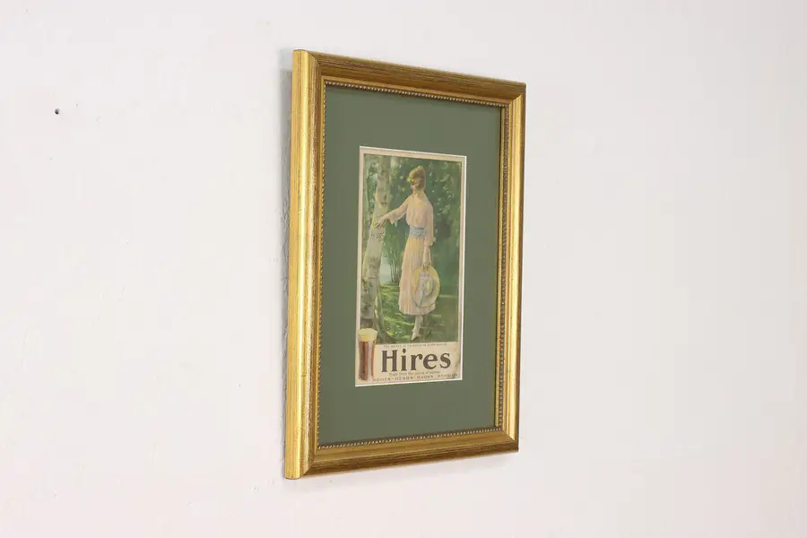 Photo of Hires Root Beer Advertisement Antique Art Print Coffin 15"