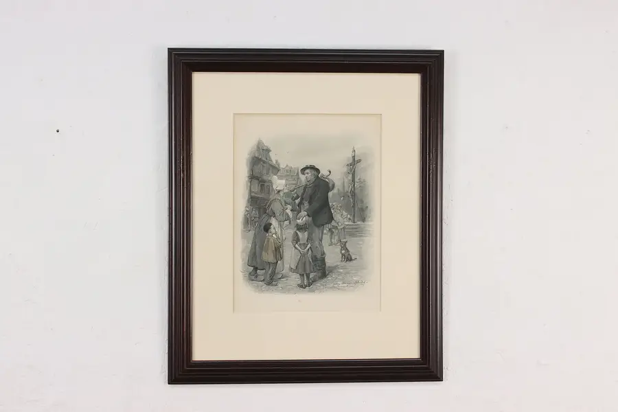 Photo of Mr. Peggotty Antique Copperfield Dickens Print, Barnard 20"