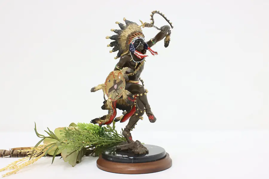 Photo of Spirit of Thunderbird Vintage Bronze Indian Sculpture Murphy