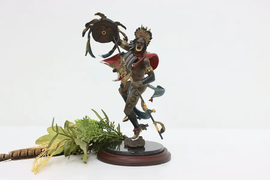 Photo of Spirit of the Hawk Vintage Bronze Indian Sculpture, Murphy