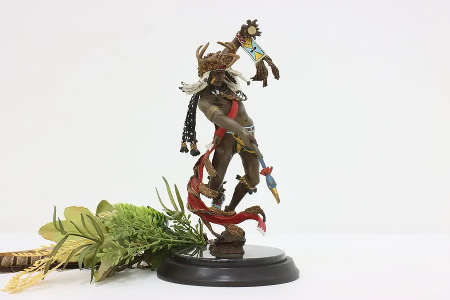 Photo of Spirit of the Crow Vintage Bronze Indian Sculpture, Murphy