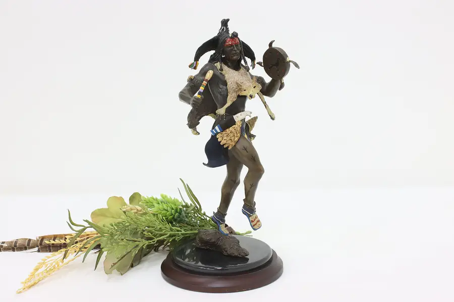 Photo of Spirit of Blackbird Vintage Bronze Indian Sculpture Murphy