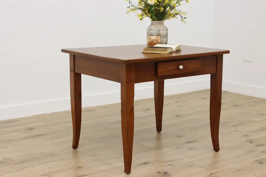 Photo of Farmhouse Antique Pine Writing Office or Library Desk