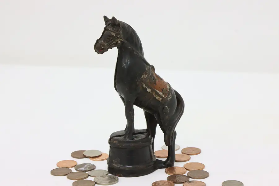Photo of Circus Horse Antique Painted Cast Iron Coin Bank