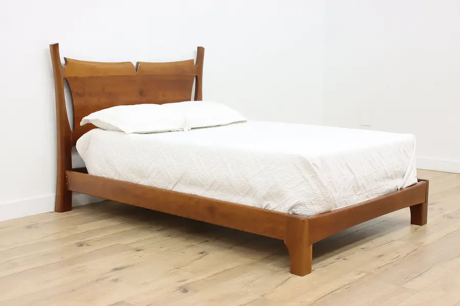 Photo of Asian Vintage Carved Cherry Full Size Bed