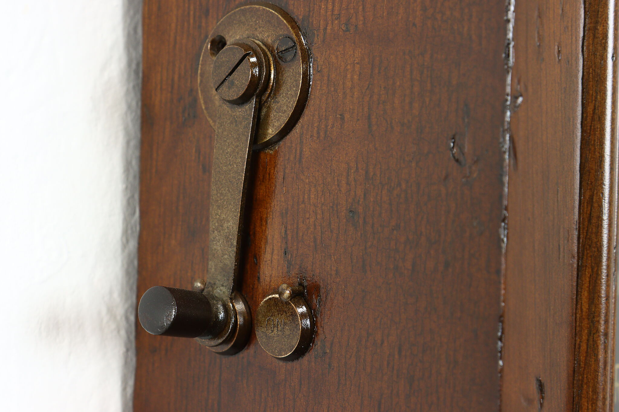 Victorian Antique Oak Servant or Butler Staff Call Box