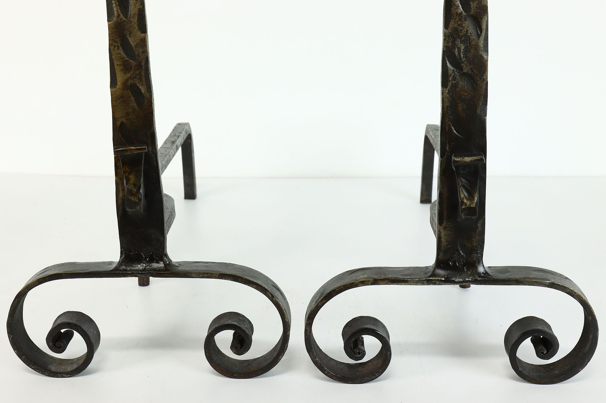 Dollhouse Miniature Harmony Forge Handcrafted Wrought Iron Charleston Andirons 