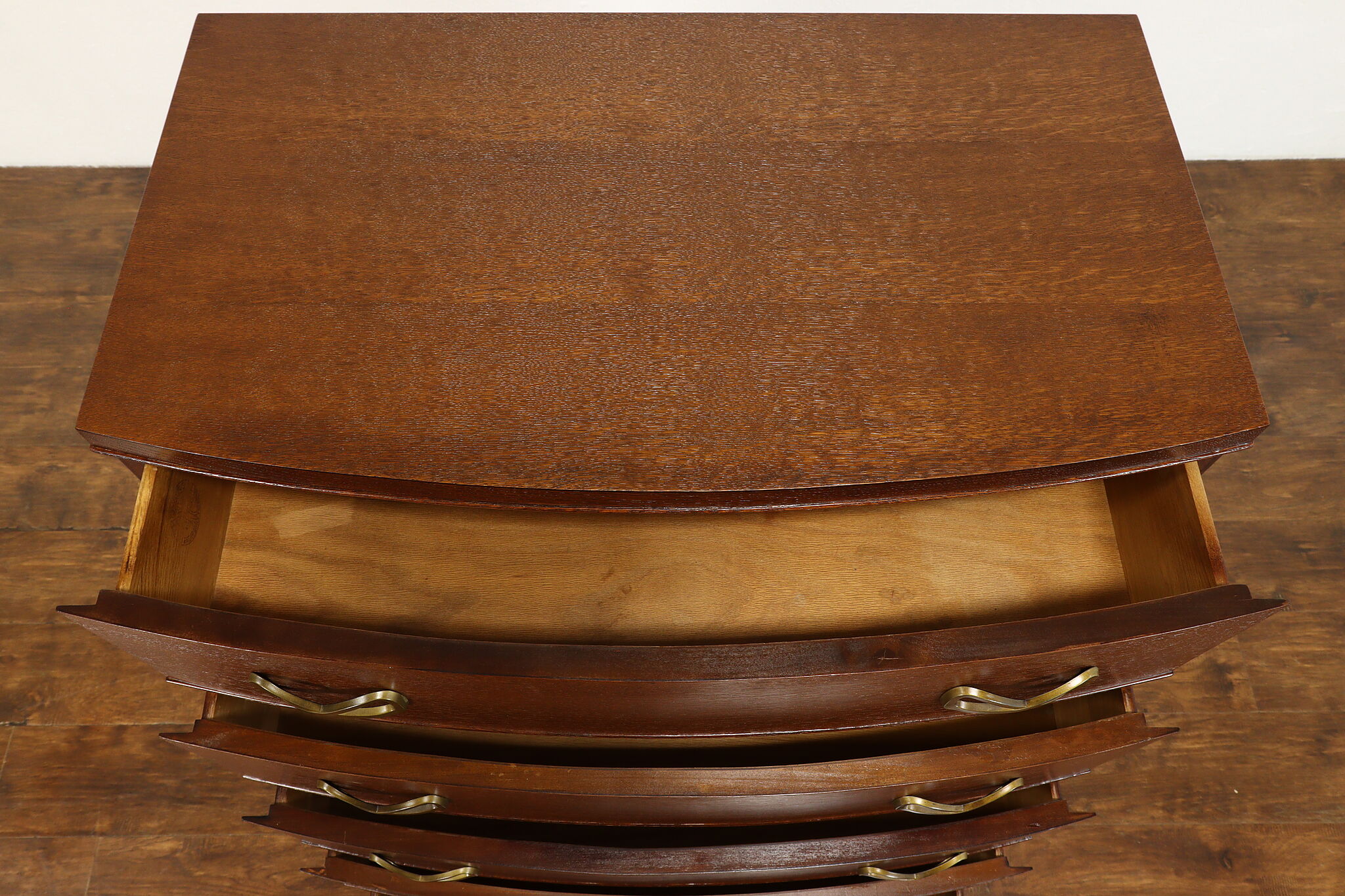 Midcentury Modern Vintage 5 Drawer Tall Chest or Dresser, Showers Bros