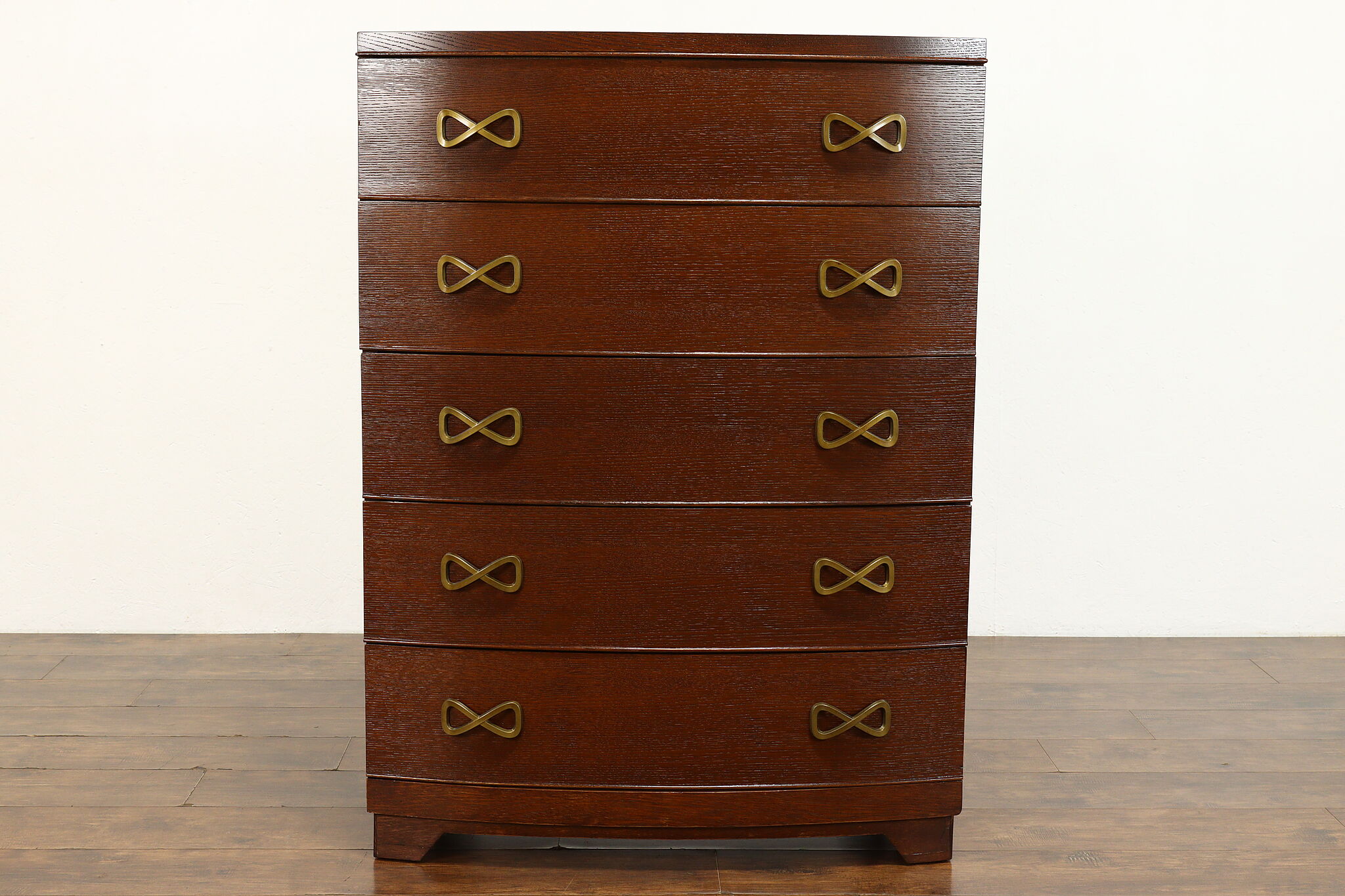 Midcentury Modern Vintage 5 Drawer Tall Chest or Dresser, Showers Bros