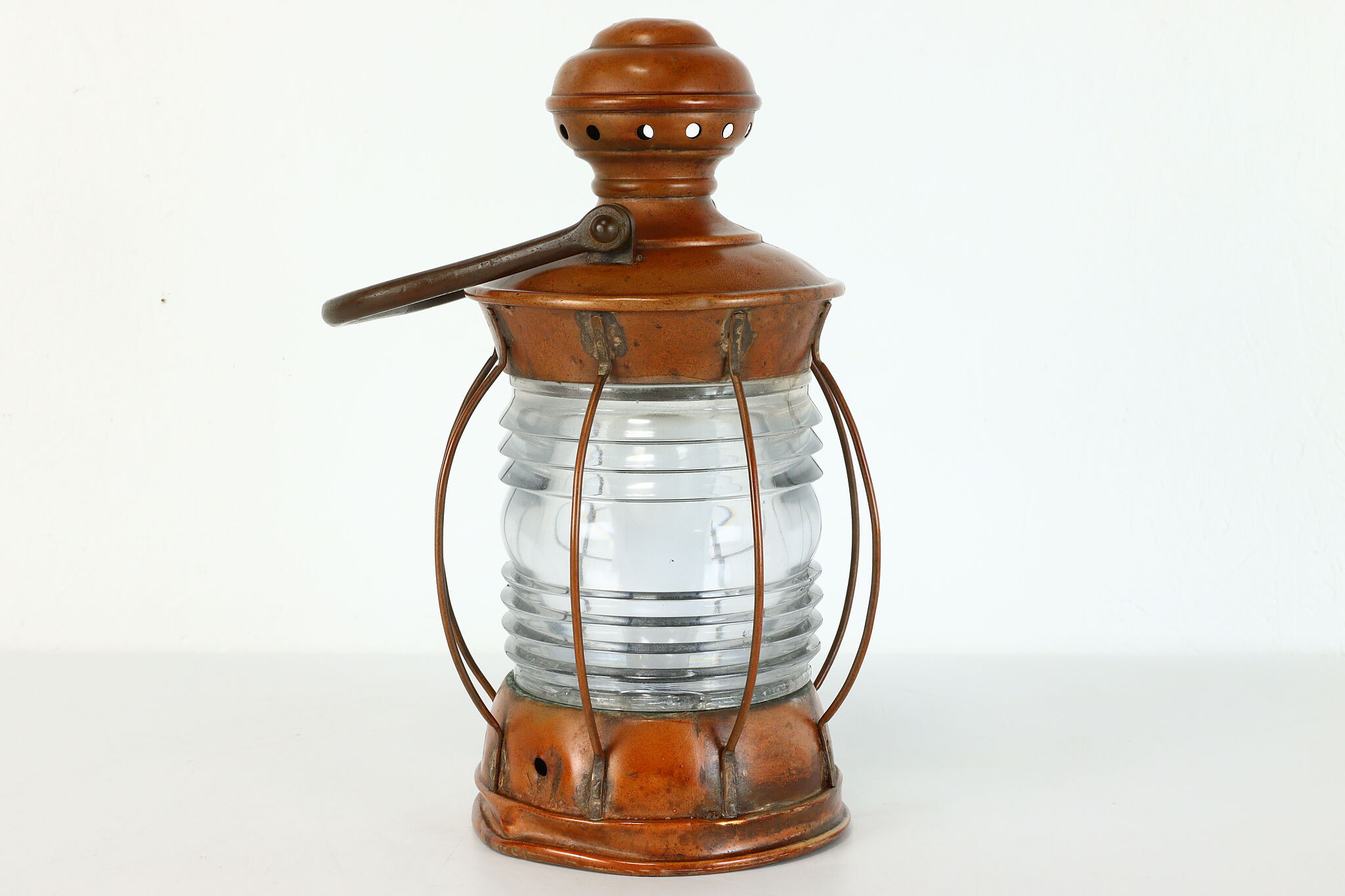 Vintage Electric Oil Lantern Lamp - Rustic Finish